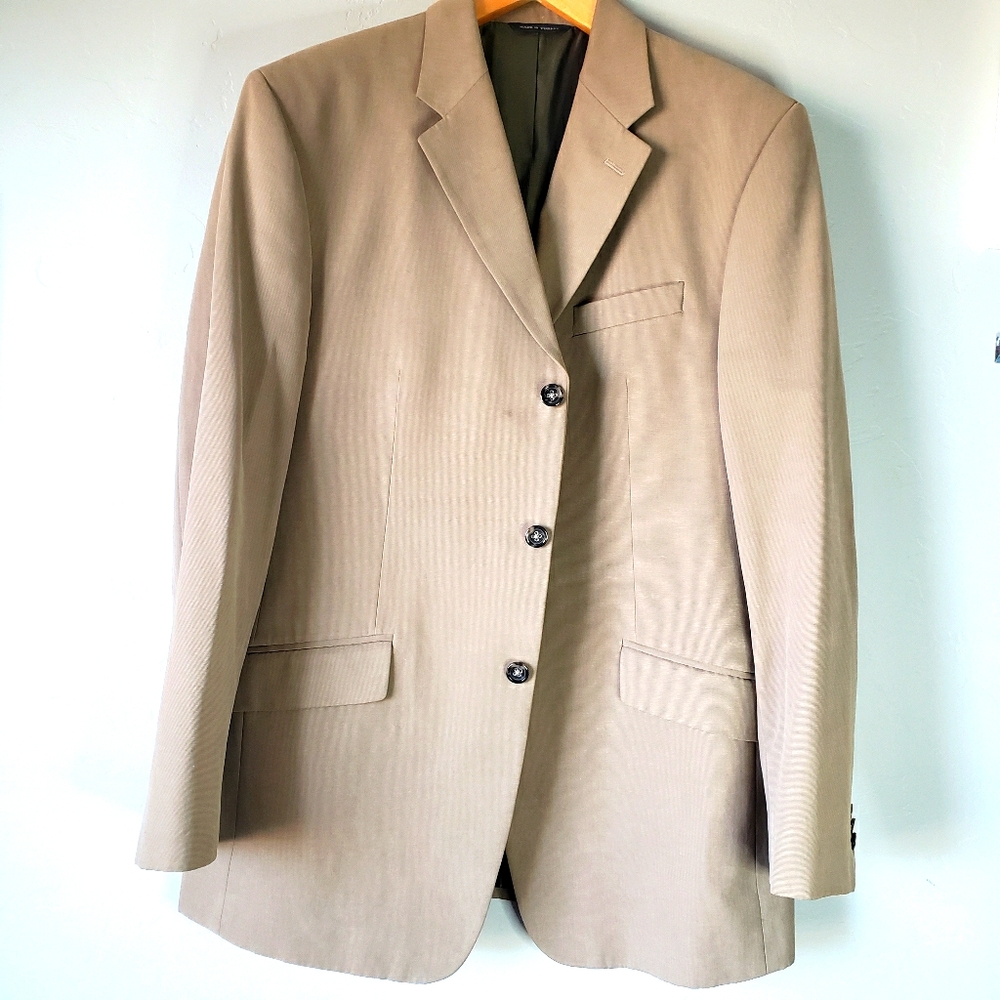 Banana republic mens sports coat blazer light  brown tan 44R